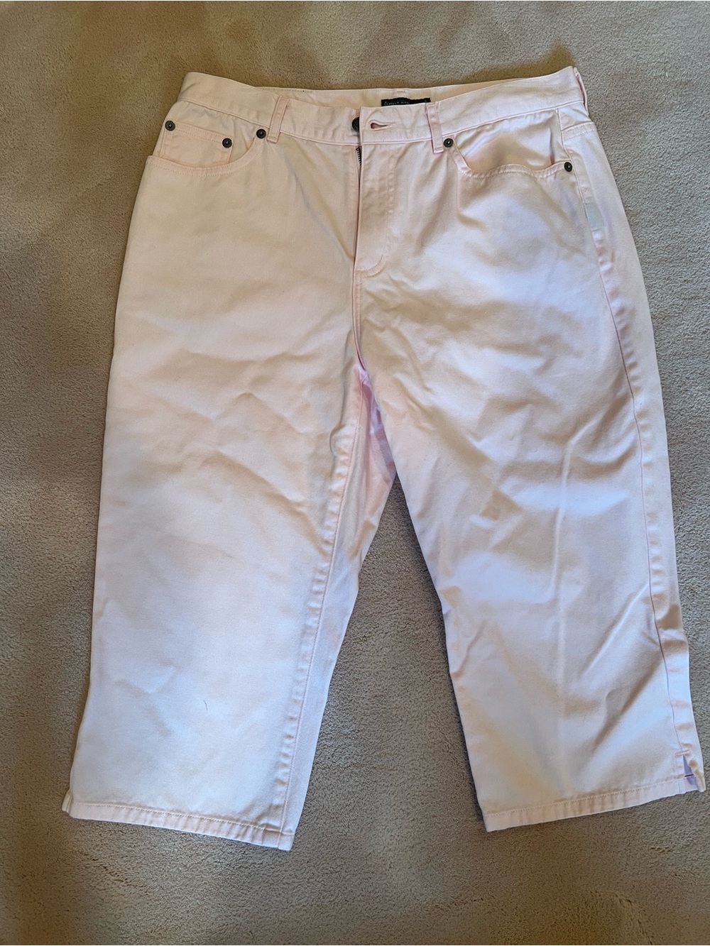 Lauren Jeans Company Ralph Lauren Petite Light Pink Capris (Size 10P)